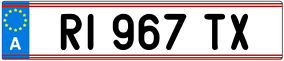 Trailer License Plate